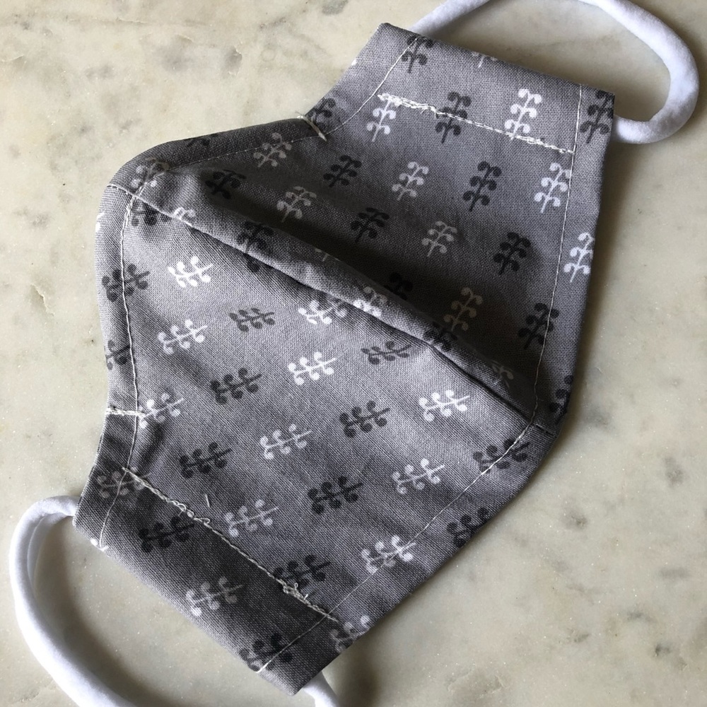 Grey pattern- Breathable cotton mask
